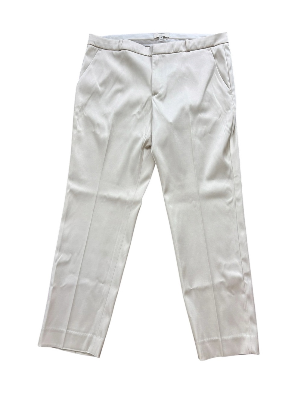 Banana Republic Ryan Fit Structure Pant Womens Satin Champagne Holiday Office 16